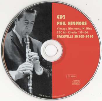 2CD Phil Nimmons: Vintage Nimmons 'N' Nine - CBC Air Checks '59-'64 LTD