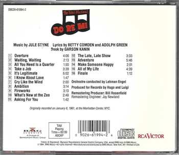 CD Betty Comden And Adolph Green: Do Re Mi (Original Cast Album)