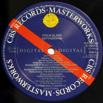 3LP/Box Set Philip Glass: Satyagraha