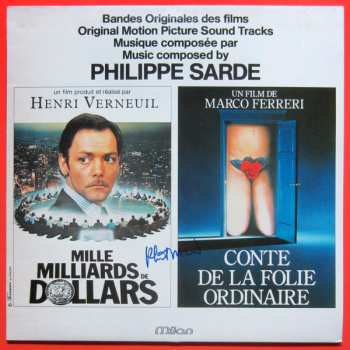 LP Philippe Sarde: Mille Milliards De Dollars / Conte De La Folie Ordinaire (Bandes Originales Des Films)