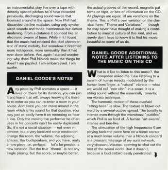 CD Phill Niblock: Music By Phill Niblock