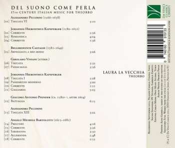 CD Giovanni Girolamo Kapsberger: Del Suono Come Perla (17th-Century Italian Music For Theorbo)