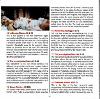 CD Piero Piccioni: 7 Cadaveri Per Scotland Yard (Complete Original Motion Picture Soundtrack) LTD