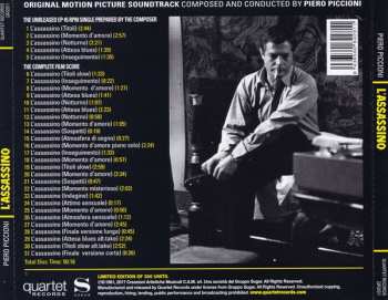 CD Piero Piccioni: L'Assassino (Original Motion Picture Soundtrack) LTD