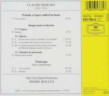CD Claude Debussy: Images • Prélude A L'Après-Midi D'Un Faune • Printemps