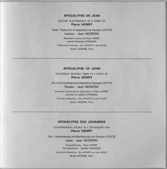 2CD Pierre Henry: L'Apocalypse