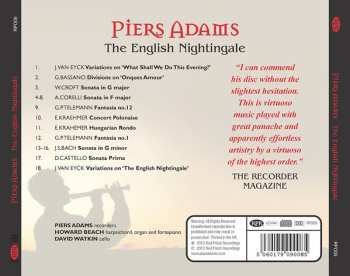 CD Piers Adams: The English Nightingale