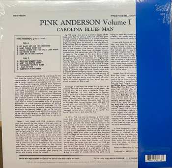 LP Pink Anderson: Volume 1: Carolina Blues Man CLR
