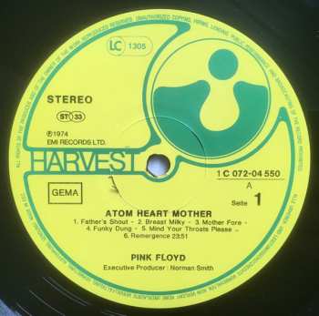 LP Pink Floyd: Atom Heart Mother