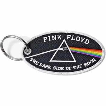 Merch Pink Floyd: Schlüsselanhänger Dark Side Of The Moon Oval White Border 