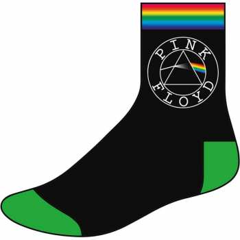 Merch Pink Floyd: Kotníkové Ponožky Circle Logo Pink Floyd  42 - 47