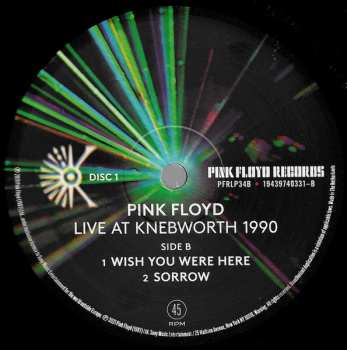 2LP Pink Floyd: Live At Knebworth 1990