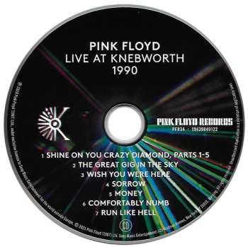 CD Pink Floyd: Live At Knebworth 1990
