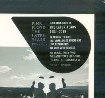 CD Pink Floyd: The Later Years 1987-2019 DIGI
