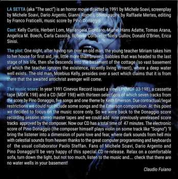 CD Pino Donaggio: La Setta (Original Motion Picture Soundtrack) LTD