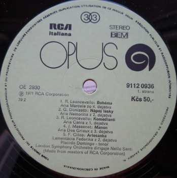 LP Placido Domingo: L'Arte Di Placido Domingo