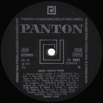 LP Plzeňský Lidový Soubor: České Lidové Písně = Czech Folk Songs