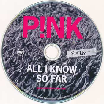 CD P!NK: All I Know So Far: Setlist DIGI