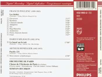 CD Orchestre De Paris: Paris 1920 - Poulenc: Les Biches / Milhaud