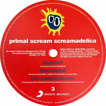 2LP Primal Scream: Screamadelica