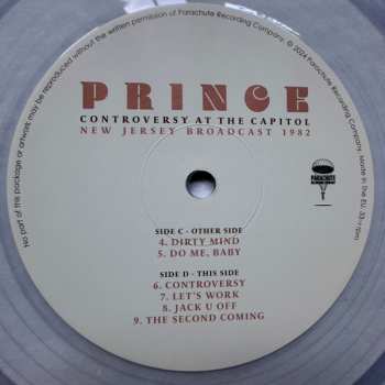 2LP Prince: Controversy At The Capitol (New Jersey Broadcast 1982) CLR
