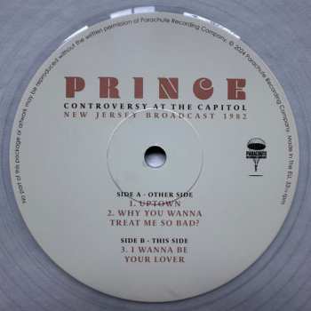 2LP Prince: Controversy At The Capitol (New Jersey Broadcast 1982) CLR