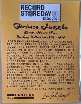 LP Prince Jazzbo: Black Heart Man - Bushay Collection 1974 - 1978 LTD