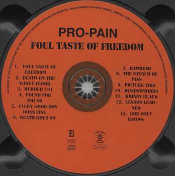 CD Pro-Pain: Foul Taste Of Freedom