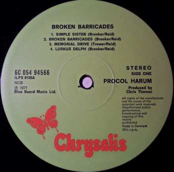 LP Procol Harum: Broken Barricades 