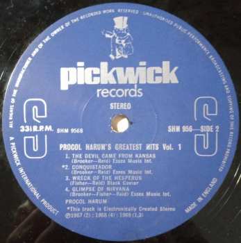LP Procol Harum: Greatest Hits Vol. 1