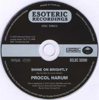 3CD Procol Harum: Shine On Brightly DLX