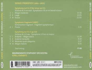 CD Sergei Prokofiev: Symphonies No. 4 (Op. 112) & 6; Symphonic Fragment (1902)