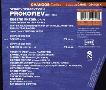 2CD Sergei Prokofiev: Eugene Onegin (Incidental Music)