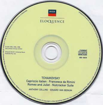 CD Pyotr Ilyich Tchaikovsky: Capriccio Italien / Francesca Da Rimini / Romeo And Juliet / The Nutcracker Suite
