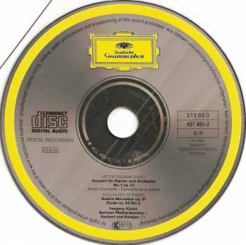 CD Pyotr Ilyich Tchaikovsky: Klavierkonzert No. 1