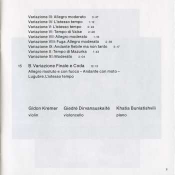 CD Pyotr Ilyich Tchaikovsky: Piano Trios