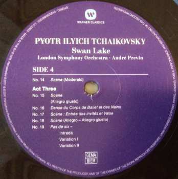 3LP Pyotr Ilyich Tchaikovsky: Swan Lake (Complete Ballet)