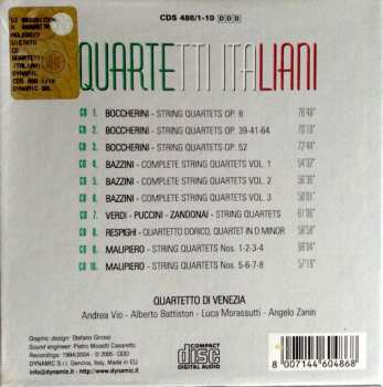 10CD/Box Set Quartetto D'Archi Di Venezia: Quartetti Italiani