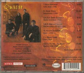 CD Quasar: Quatuor De Saxophones
