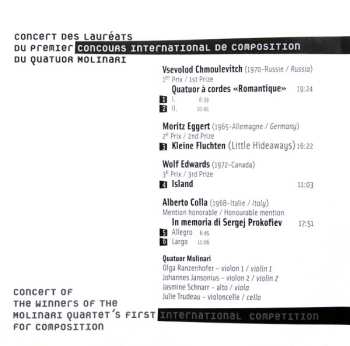 CD Quatuor Molinari: Concours Molinari 2001 | 2002