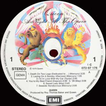 LP Queen: A Night At The Opera