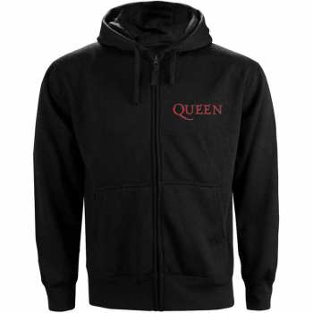 Merch Queen: Sweatshirt mit Reißverschluss für Damen Classic Crest 