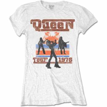 Merch Queen: Frauen T-Shirt 1976 Tour Silhouettes 