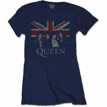 Merch Queen: Frauen T-Shirt Vintage Union Jack 