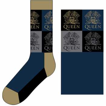 Merch Queen: Knöchelsocken Crest Blocks 