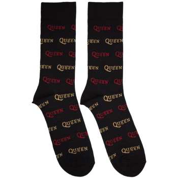 Merch Queen: Knöchelsocken Logo Queen Repeat Colour