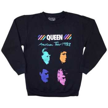 Merch Queen: Queen Unisex Sweatshirt: American Tour 1982 (small) S
