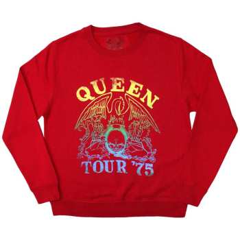 Merch Queen: Queen Unisex Sweatshirt: Tour '75 Crest (small) S