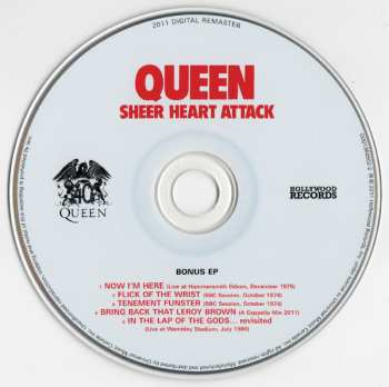 2CD Queen: Sheer Heart Attack