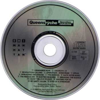 CD Queensrÿche: Operation: Mindcrime